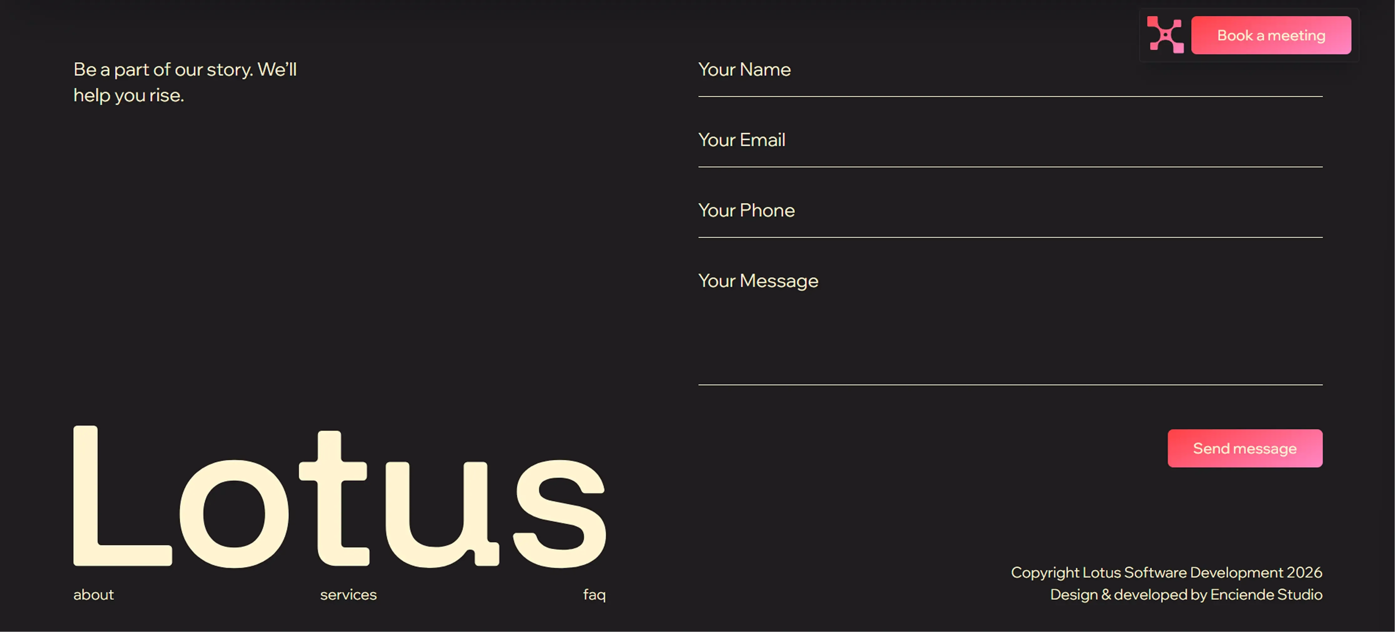 itsLotus: captura 3 del sitio en desktop