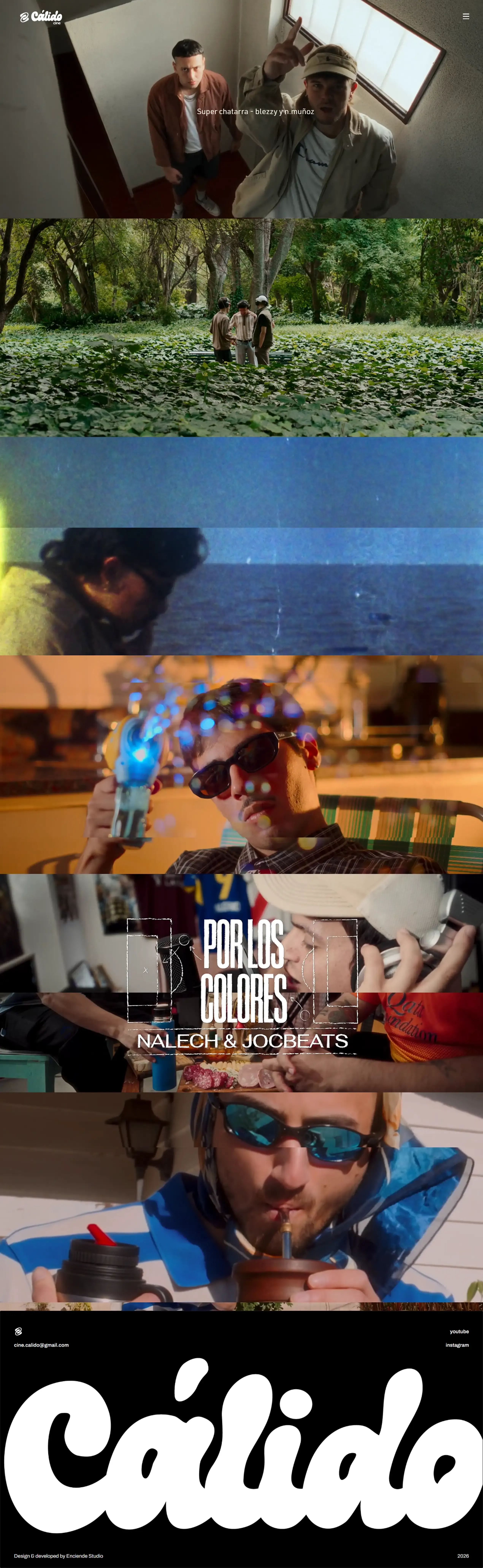 Calido Cine: diseño completo del sitio (2)